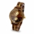 Branvon Divra Holzuhr für Damen - Quarzuhr mit Chronographen und Saphirglas aus exotisches Zebranoholz und echtem Marmor - Holz Armbanduhr Analog - Uhren für Frauen - 2