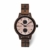 Branvon Domea Holzuhr für Damen - Armbanduhr Analog Uhr - Quarzuhr mit Chronographen und Saphirglas aus dunklem Walnussholz und echtem Marmor - Damenuhren - 1