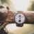 Branvon Domea Holzuhr für Damen - Armbanduhr Analog Uhr - Quarzuhr mit Chronographen und Saphirglas aus dunklem Walnussholz und echtem Marmor - Damenuhren - 8