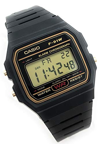 CASIO Herren Digital Uhr mit Harz Armband F-91WG-9QEF - 2