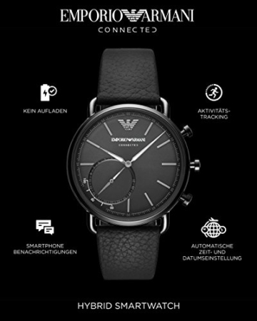 Emporio Armani Herren-Smartwatch mit Leder Armband ART3030 - 2