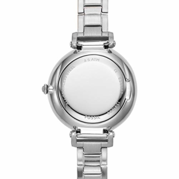 Fossil Damen Analog Quarz Uhr mit Edelstahl Armband ES4448 - 4