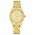 Prince Gera 18 Karat vergoldete Damenuhren Automatikdiamant Mechanikuhr Kalenderuhr mit goldenem Kristallkleid Armbanduhren für Damen - 2