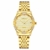 Prince Gera 18 Karat vergoldete Damenuhren Automatikdiamant Mechanikuhr Kalenderuhr mit goldenem Kristallkleid Armbanduhren für Damen - 1