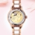 Prince Gera Damenuhr Keramik automatische Diamanten Kleid Armbanduhr für Damen Geschenk (Rose Gold) - 2