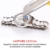 Prince Gera Damenuhr Keramik automatische Diamanten Kleid Armbanduhr für Damen Geschenk (Silber) - 6