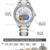 Prince Gera Damenuhr Keramik automatische Diamanten Kleid Armbanduhr für Damen Geschenk (Silber) - 7