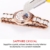Prince Gera Damenuhr Keramik automatische Diamanten Kleid Armbanduhr für Damen Geschenk (Rose Gold) - 6
