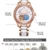 Prince Gera Damenuhr Keramik automatische Diamanten Kleid Armbanduhr für Damen Geschenk (Rose Gold) - 7