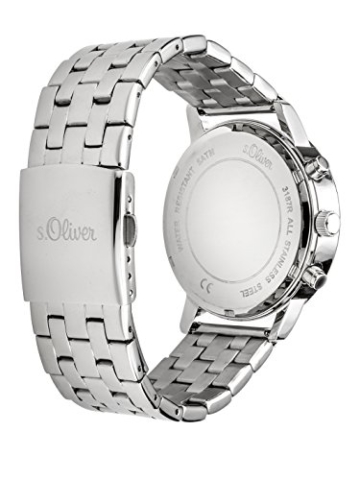 s.Oliver Damen-Armbanduhr Analog Quarz Edelstahl SO-3187-MM, silber - 2