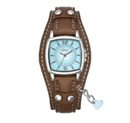 S.Oliver Mädchenuhr Analog Quarz mit Lederarmband – SO-1339-LQ - 1