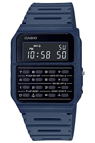 Casio Vintage Edgy Digitaluhr mit Taschenrechner Blau CA-53WF-2BEF - 1