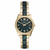 Fossil Damen Analog Quarz Uhr mit Edelstahl Armband ES4676 - 1