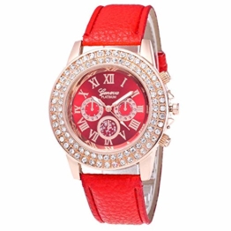 Herren- und Damen-Doppelvergrößerungsuhr Candy Color Wristband Quartz Watch - 1