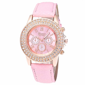 Herren- und Damen-Doppelvergrößerungsuhr Candy Color Wristband Quartz Watch - 5