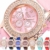 Herren- und Damen-Doppelvergrößerungsuhr Candy Color Wristband Quartz Watch - 7