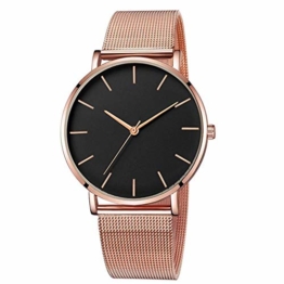 Herrenuhr Simple Quartz Watch Edelstahl Zifferblatt Mesh Belt Casual Watch Geschenk - 1