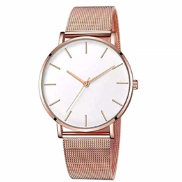 Herrenuhr Simple Quartz Watch Edelstahl Zifferblatt Mesh Belt Casual Watch Geschenk - 1