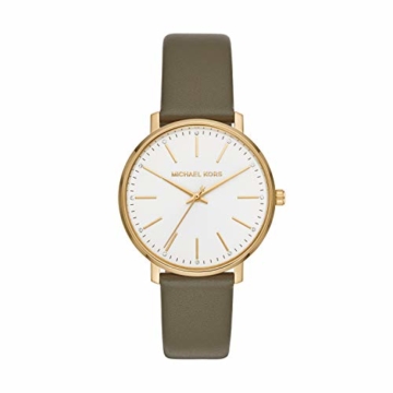 Michael Kors Damen Analog Quarz Uhr mit Leder Armband MK2831 - 1