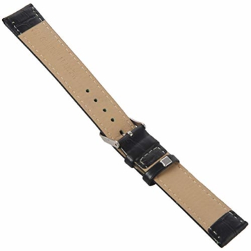 Moligh doll 22mm schwarz Veritable Leder Armband mit Guertelschnalle Fuer Uhr - 2