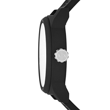 Armani Exchange Herren Analog Quarz Smart Watch Armbanduhr mit Silikon Armband AX1443 - 2