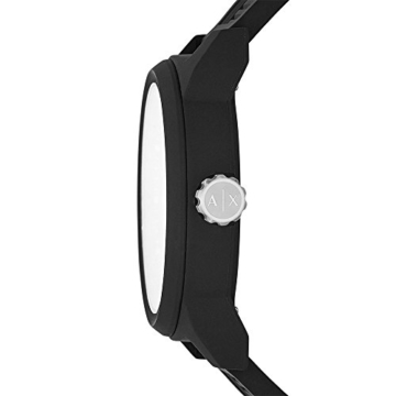 Armani Exchange Herren Analog Quarz Smart Watch Armbanduhr mit Silikon Armband AX1443 - 3