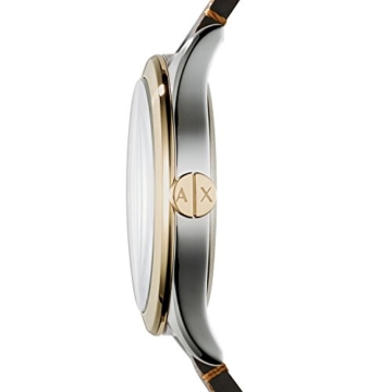 Armani Exchange Herren Analog Quarz Uhr mit Leder Armband AX2334 - 2