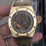 Automatikuhr Luxusmarke Automatic Mechanical goldgrau Herrenuhr Sapphire Glass Transparent Skeleton Gold Tourbillion Uhren AAA (01) - 1