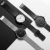 BUREI Herren Uhren Ultra Dünne Schwarze Minimalistische Quartz mit Datumsanzeige und Milanese Armband - 5