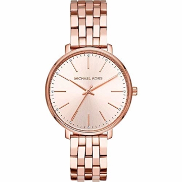 Michael Kors Damen Analog Quarz Uhr mit Edelstahl Armband MK3897 - 2