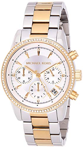 Michael Kors Damen Analog Quarz Uhr mit Edelstahl Armband MK6474 - 1