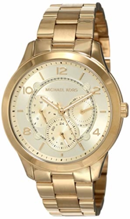 Michael Kors Damen Analog Quarz Uhr mit Edelstahl Armband MK6588 - 1