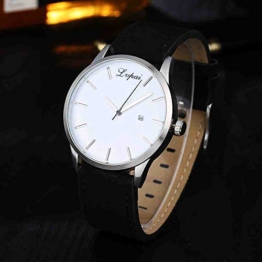 OLUYNG Armbanduhr Mode Herrenuhr Top-Marke Lederband Datum Analog Quarz-Armbanduhr Business Watch Men - 1