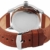 Raptor Herren-Uhr Echt Leder Armband Leuchtende Zeiger Analog Quarz RA20287 (braun/beige) - 3