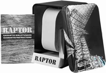 Raptor Herren-Uhr Echt Leder Armband Leuchtende Zeiger Analog Quarz RA20287 (braun/beige) - 4