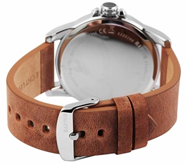 Raptor Herren-Uhr Echt Leder Armband Leuchtende Zeiger Analog Quarz RA20288 (Hellbraun) - 3