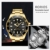 RORIOS Herren Automatikuhr Mechanisch Armbanduhr Edelstahl Metallarmband Tourbillon Kalender Leuchtend Zeiger Multifunktionen Armbanduhr Wasserdicht Uhr - 4