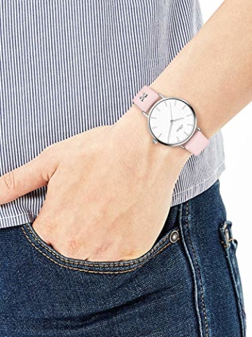 s.Oliver Damen Analog Quarz Uhr mit Leder Armband SO-3748-LQ - 7