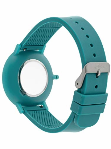s.Oliver Unisex – Erwachsene Analog Quarz Uhr mit Silicone Armband SO-3949-PQ - 3