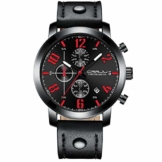 Armbanduhren Herren Sportuhr Multifunktions Chronograph Mode Lässig Schwarz - 1