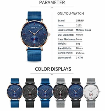Armbanduhren Herrenuhr Lässige Persönlichkeit Mode wasserdichte Uhr Schwarz - 2