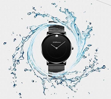 Armbanduhren Herrenuhr Mode Ultradünne Einfache Uhr Schwarz - 4
