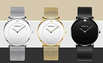 Armbanduhren Herrenuhr Mode Ultradünne Einfache Uhr Schwarz - 6