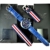 Aviator Militär Pilot Flight Series 2 in 1 Uhr – blaues Zifferblatt Quarz mit Zwei austauschbaren Armbändern wasserdicht Armbanduhr Set – Rot Blau Weiß US-Fahne Textilband und Echtleder hellblau Band - 7