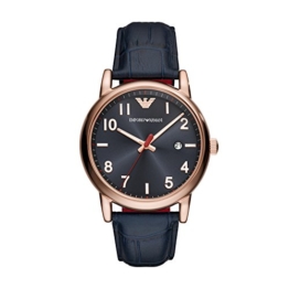 Emporio Armani Herren Analog Quarz Smart Watch Armbanduhr mit Leder Armband AR11135 - 1