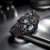 FEICE Herren Armbanduhr mit japanischem Quarzwerk Wasserdichtes Multifunktionslederarmband-FK038 - 2