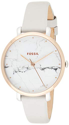 Fossil Damen Analog Quarz Smart Watch Armbanduhr mit Leder Armband ES4377 - 1