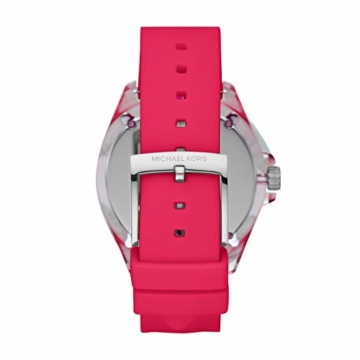 Michael Kors Damen Analog Quarz Uhr mit Silikon Armband MK6677 - 2