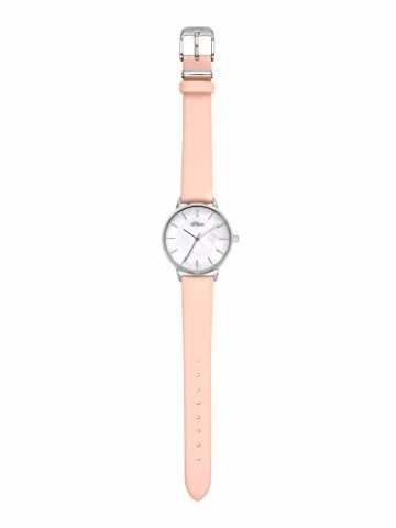 s.Oliver Damen Analog Quarz Armbanduhr mit PU Armband SO-3547-LQ - 2