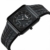 Stilvoll Männer/Herren Uhrwerk, Uhrgehäuse Armbanduhr wasserdicht 1196G Schwarz - 2